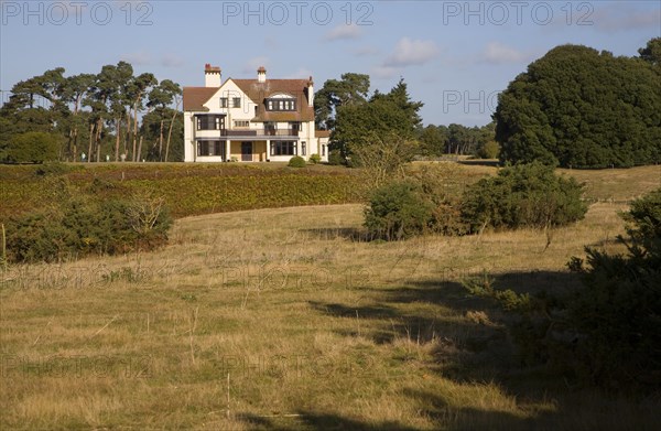 Tranmer House former home of Edith Pretty who organised the archaeological excavation at Sutton Hoo Anglo Saxon ship burial site, Suffolk, England, United Kingdom, Europe