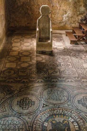 Bishop's reception room in the Basilica di Santa Eufemia, Citta vecchia, island of Grado, northern Adriatic coast, Friuli, Italy, Grado, Friuli, Italy, Europe