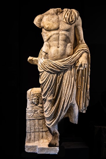 Statue of Navarch, 1st century, National Archaeological Museum, Villa Cassis Faraone, UNESCO World Heritage Site, important city in the Roman Empire, Friuli, Italy, Aquileia, Friuli, Italy, Europe