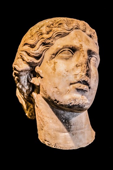 Head of Venus, 2nd century, National Archaeological Museum, Villa Cassis Faraone, UNESCO World Heritage Site, important city in the Roman Empire, Aquileia, Friuli, Italy, Aquileia, Friuli, Italy, Europe
