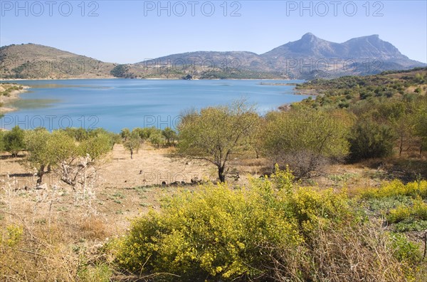 Embalse de Zahara reservoir Sierra de Grazalema, Cadiz Province, Andalusia, Zahara de la Sierra, Cadiz province, Spain, Europe