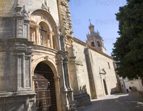 Historic church once a Moorish mosque Iglesia de Santa Maria la Mayor, Ronda, Spain, Europe