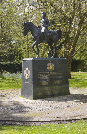 Duleep Singh Sikh statue, Thetford, Norfolk, England, United Kingdom, Europe