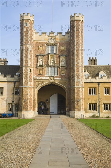 Trinity College gatehouse, University of Cambridge, Cambridgeshire, England, United Kingdom, Europe