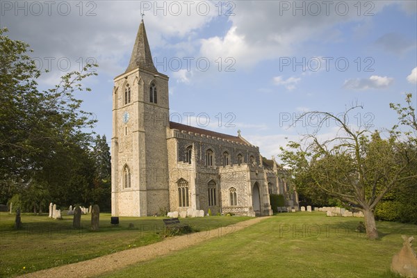 Parish church of Saint Nicholas at the village of Rattlesden, Suffolk, England, United Kingdom, Europe