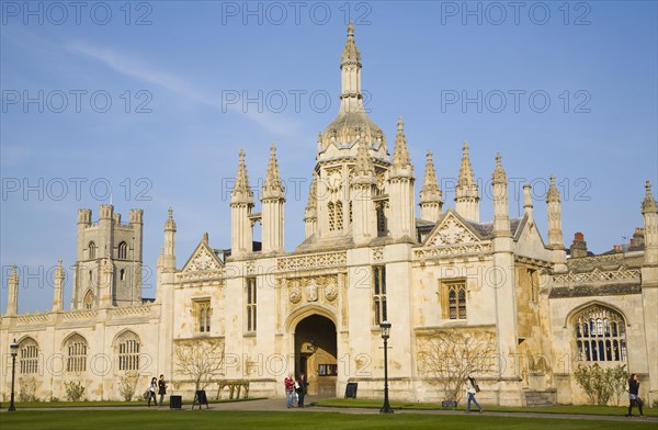 The Gatehouse, King's College, Cambridge university, Cambridgeshire, England, United Kingdom, Europe