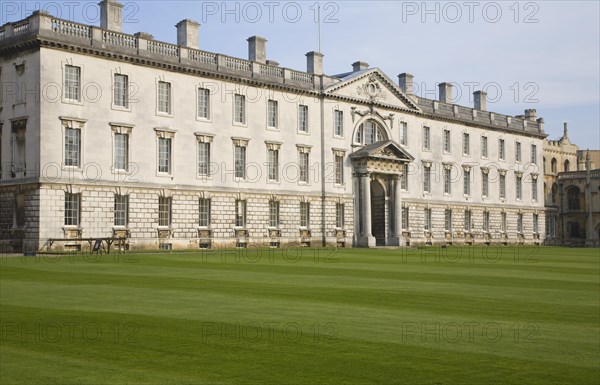 The Georgian period Gibbs building, King's College, Cambridge university, Cambridgeshire, England, United Kingdom, Europe