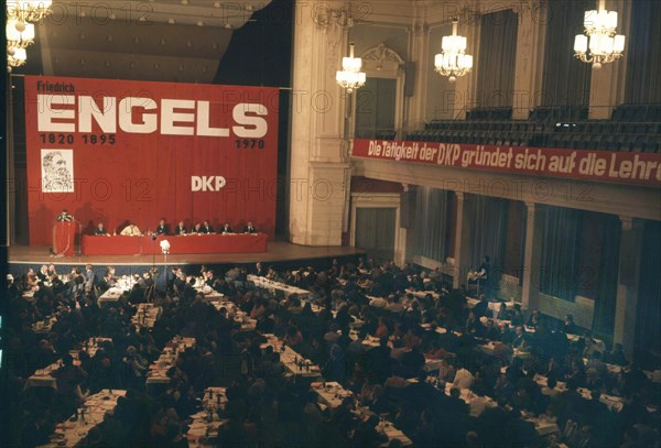 DEU, Germany, Dortmund: Personalities from politics, business and culture from the years 1965-90 Wuppertal. DKP honours Engels 1970 .communists, Europe