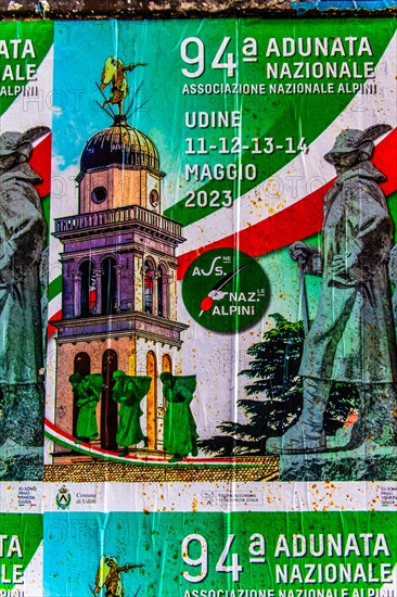 Annual meeting of the Alpini in Udine, mountain hunters, island of Grado, north coast of the Adriatic, Friuli, Italy, Grado, Friuli, Italy, Europe