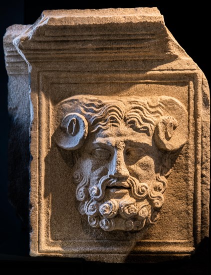 Jupiter Ammon, 1st century, National Archaeological Museum, Villa Cassis Faraone, UNESCO World Heritage Site, important city in the Roman Empire, Friuli, Italy, Aquileia, Friuli, Italy, Europe