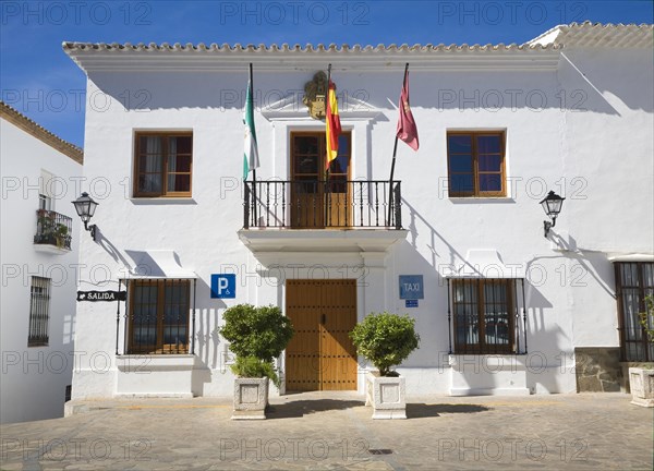 Town hall in village of Zahara de la Sierra, Cadiz province, Spain, Europe
