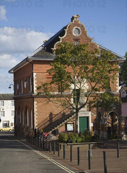 Sixteenth century Shire Hall building 1575 built by Thomas Seckford, Woodbridge, Suffolk, England, United Kingdom, Europe