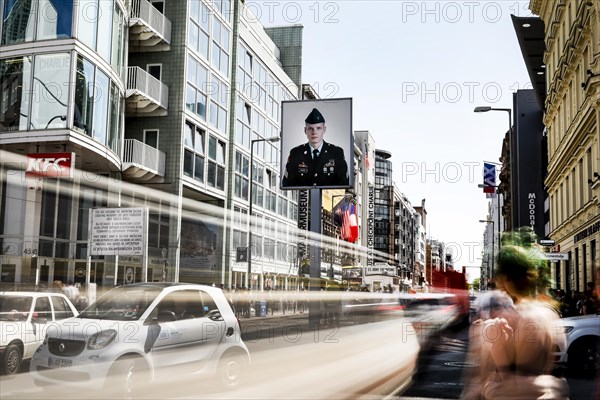 Long exposure Checkpoint Charlie, Berlin, 04.05.2018