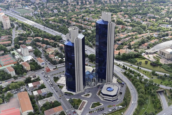 View from Istanbul Sapphire, financial district, Levent, Besiktas, Istanbul, European part, Istanbul province, Turkey, Asia