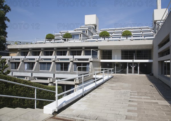 New Court building in Christ's College, University of Cambridge, architect Sir Denys Lasdun built 1966-70, Cambridge, England, United Kingdom, Europe