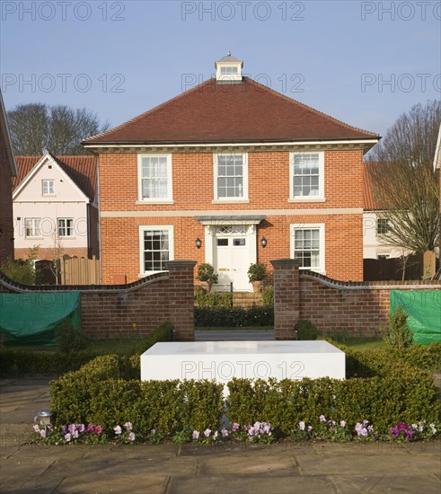 The Maharishi Garden Village is a 30-home settlement in Rendlesham, Suffolk, England built according to the principles of Maharishi Sthapatya Veda architecture