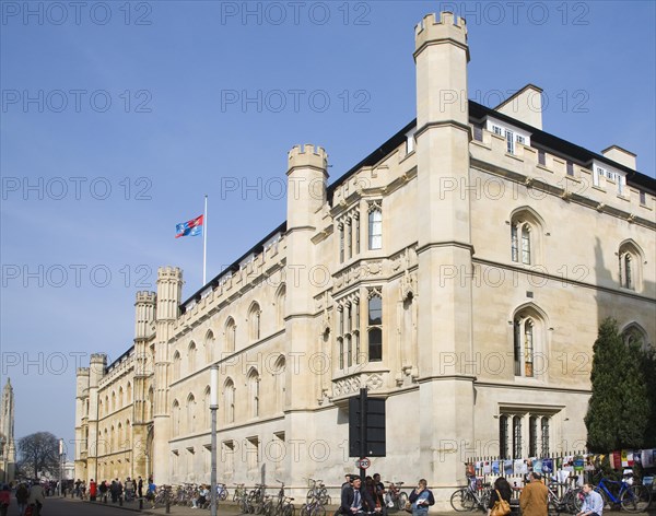 Corpus Christi college exterior, Trumpington Street, Cambridge University, England, United Kingdom, Europe