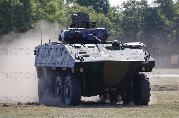 VBCI infantry battle tank of the French army during a demonstration in the Julius Leber barracks, Berlin, 13 July 2019