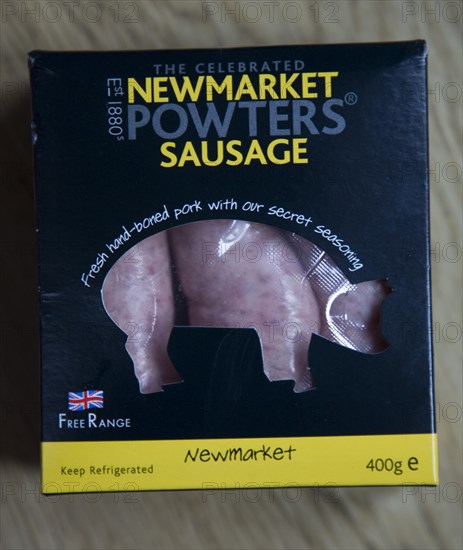 Suffolk, UK. 3 November 2012 Newmarket Sausages given special status to become the 50th British food product awarded the Protected Geographical Indication (PGI) from the European Commission