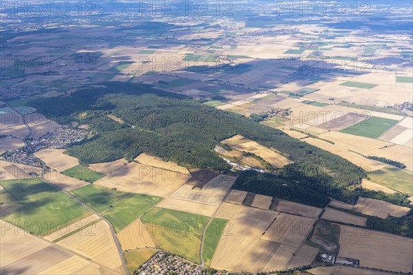 Aerial photo, Asse, mountain range, Remlinger Herse. Mine, Asse II, salt mine, research mine, radioactive waste, waste, nuclear, Wolfenbuettel. Lower Saxony, Germany, Europe