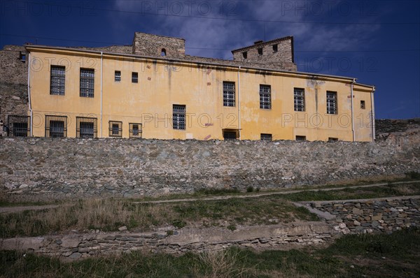 Gate tower, defence tower, administrative building, former prison, Acropolis, Heptapyrgion, fortress, citadel, Thessaloniki, Macedonia, Greece, Europe