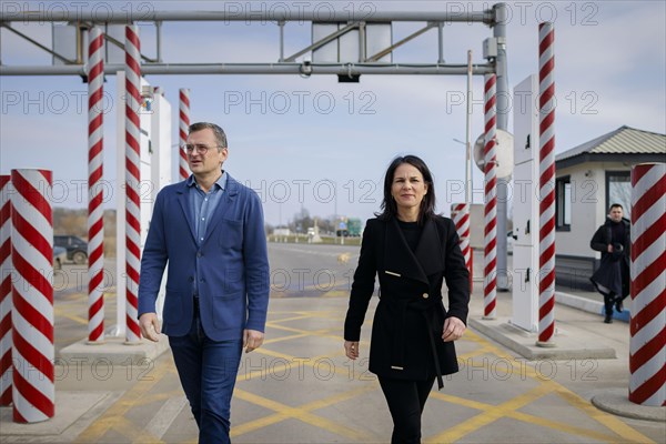 Annalena Baerbock (Alliance 90/The Greens), Federal Foreign Minister, and Dmytro Kuleba, Foreign Minister of Ukraine, are travelling in Ukraine to mark the two-year anniversary of the invasion of Ukraine. Ukraine, 24.02.2024. Photographed on behalf of the Federal Foreign Office