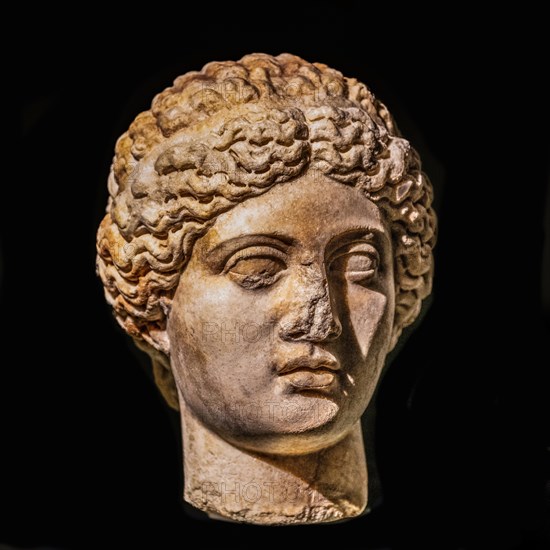 Head of Venus, 1st century, National Archaeological Museum, Villa Cassis Faraone, UNESCO World Heritage Site, important city in the Roman Empire, Aquileia, Friuli, Italy, Aquileia, Friuli, Italy, Europe