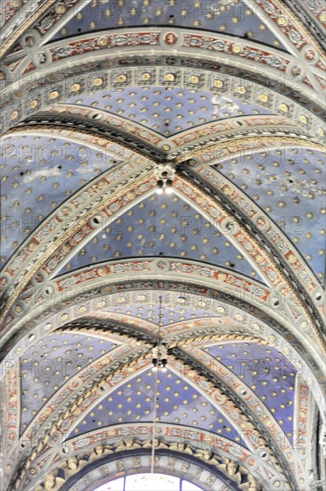 Ceiling view, Siena Cathedral, Cattedrale di Santa Maria Assunta, UNESCO World Heritage Site, Siena, Tuscany, Italy, Europe