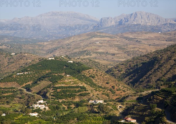 Axarquia mountain landscape, Malaga province, Spain, Europe