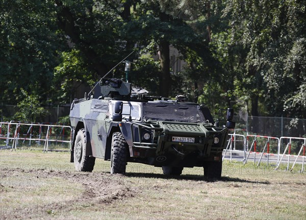 Fennek armoured personnel carrier during a demonstration at the Julius Leber barracks, Berlin, 13.07.2019