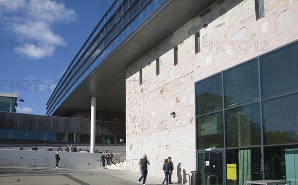 Modern architecture buildings Tremough campus, University College Falmouth, Cornwall, England, United Kingdom, Europe