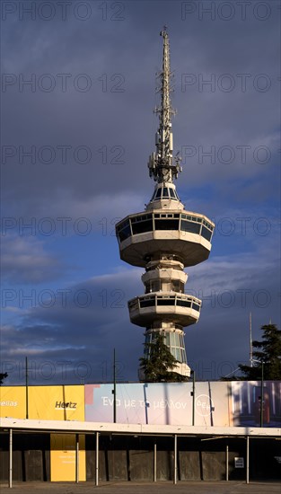 OTE Tower, TV tower with Skyline Cafe, viewing platform, evening light, Thessaloniki, Macedonia, Greece, Europe