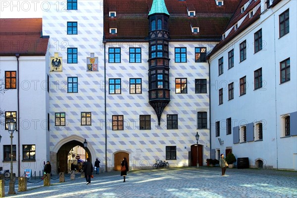 Alter Hof, Alte Veste or Ludwigsburg, Old Courtyard, Munich, Bavaria, Germany, Europe