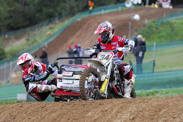 FIM Sidecar World Championship 2015, Rudersberg Motocross, Rudersberg, Baden-Wuerttemberg, Germany, Europe