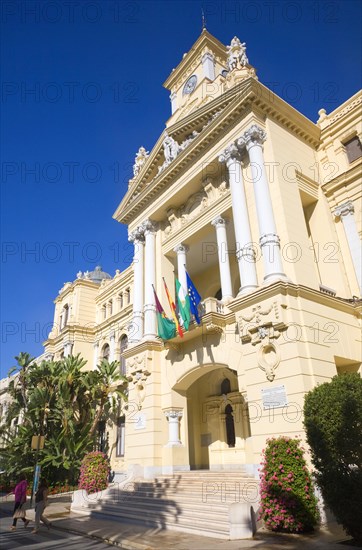 Malaga City Hall building, Malaga, Spain designed by Fernando Guerrero Strachan and Manuel Rivera Vera completed 1919