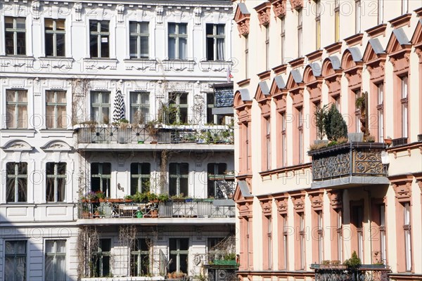 Renovated old flats in Berlin's Kreuzberg district, 02.09.2019