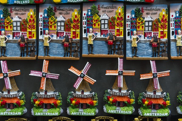 Canal houses as souvenir, magnet, magnetic, souvenir, fridge magnet, symbolic, city trip, holiday, travel, memory, decoration, small, urban, city visit, house, houses, image, picture, red light, prostitution, WindmuehlAmsterdam, Holland, Netherlands