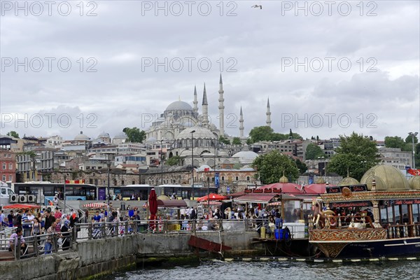 Golden Horn, view from Galata Tower, Istanbul, European part, Turkey, Asia