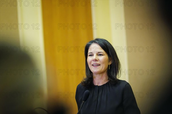 Annalena Baerbock (Alliance 90/The Greens), Federal Foreign Minister, gives a press conference in Odessa. Odessa, 24.02.2024. Photographed on behalf of the Federal Foreign Office