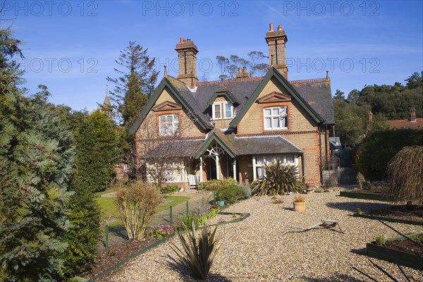 Estate buildings in village of Holkham, Norfolk, England, United Kingdom, Europe