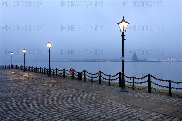 Morning atmosphere at the harbour in Liverpool near the Royal Albert Dock, 01.03.2019
