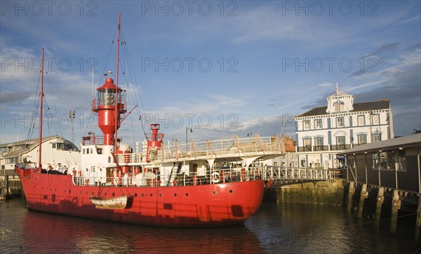 Red lightship Harwich harbour, Essex, England, United Kingdom, Europe