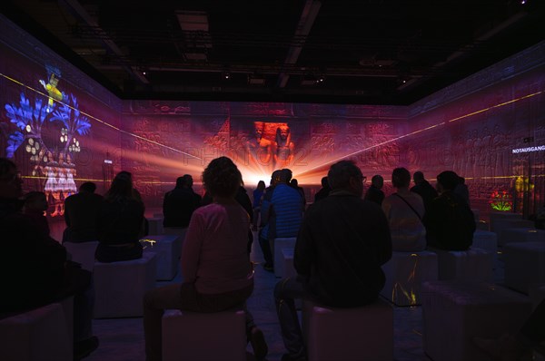 Exhibition about Tutankhamun, immersive, interactive, Hanns-Martin-Schleyer-Halle, Stuttgart, Baden-Wuerttemberg, Germany, Europe