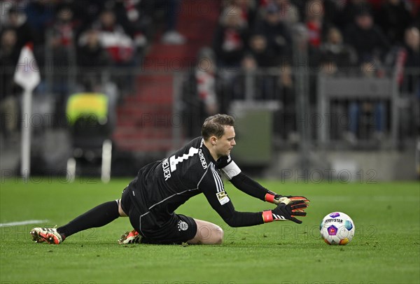 Goalkeeper Manuel Neuer FC Bayern Munich FCB (01) Action, Allianz Arena, Munich, Bavaria, Germany, Europe