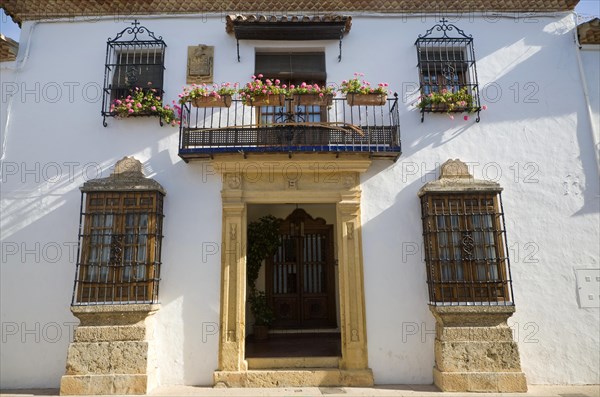 Historic Moorish buildings in old city, La Ciudad, Ronda, Spain, Europe