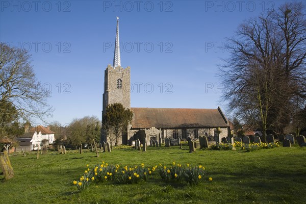 Parish church of the Holy Trinity at the village of Middleton, Suffolk, England, United Kingdom, Europe