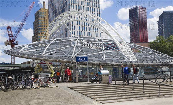 Blaak metro station, central Rotterdam, South Holland, Netherlands