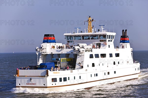 Ferryboat, Norderney-Norddeich, East Frisia, Germany, Europe