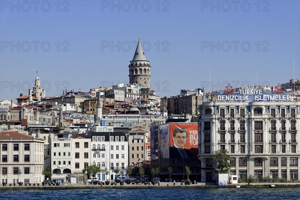 Galata Tower called also the Tower of Christ is a medieval stone tower in the Galata quarter of Istanbul, Turkey, Asia