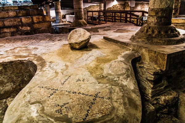 Crypt of the excavations from the 4th century, Crypta degli Scavi, Basilica of Aquileia from the 11th century, largest floor mosaic of the Western Roman Empire, UNESCO World Heritage Site, important city in the Roman Empire, Friuli, Italy, Aquileia, Friuli, Italy, Europe